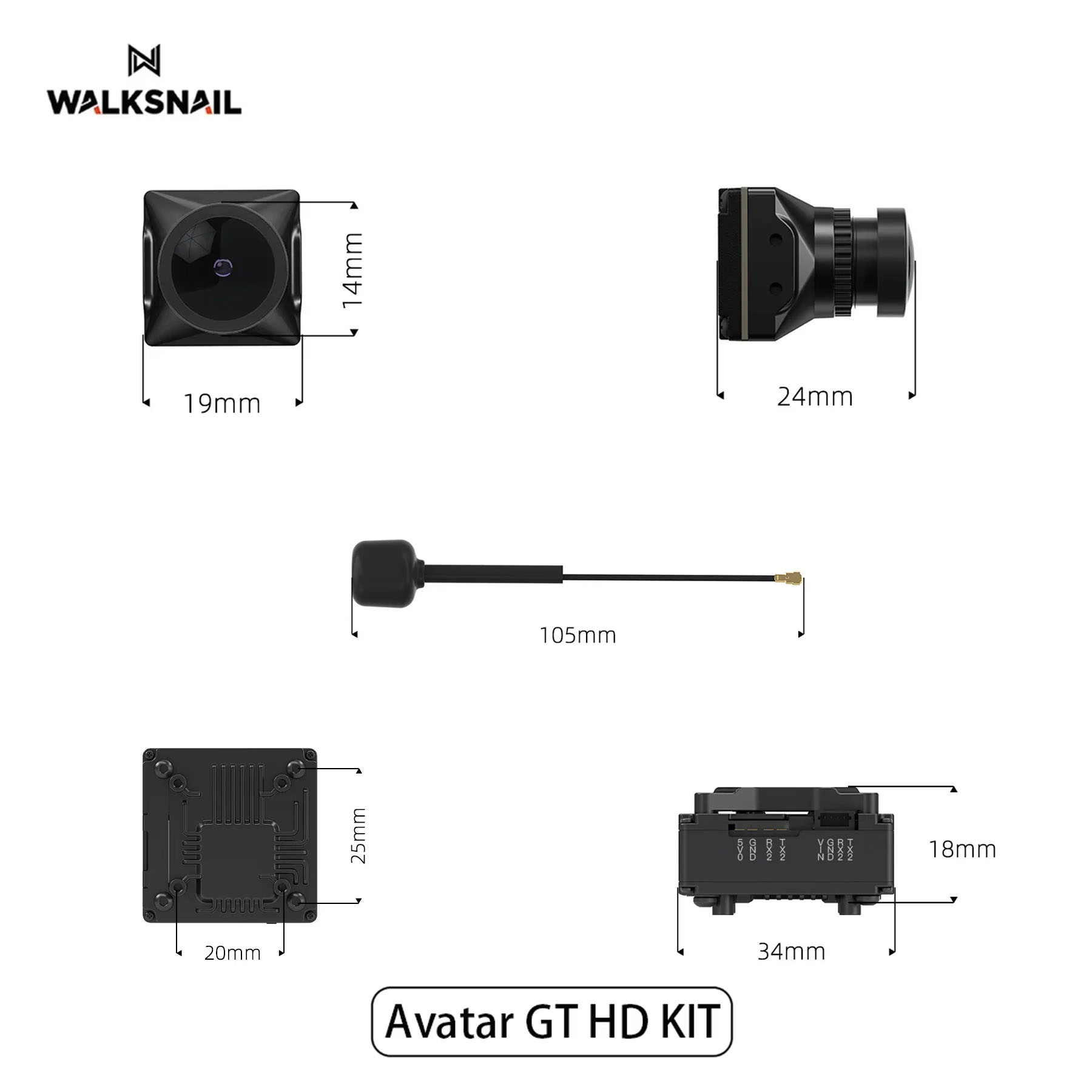 Walksnail アバター GT HD キット 2W VT - Walksnail Avatar Gt Kit 2W Vtx のレビューと価格
