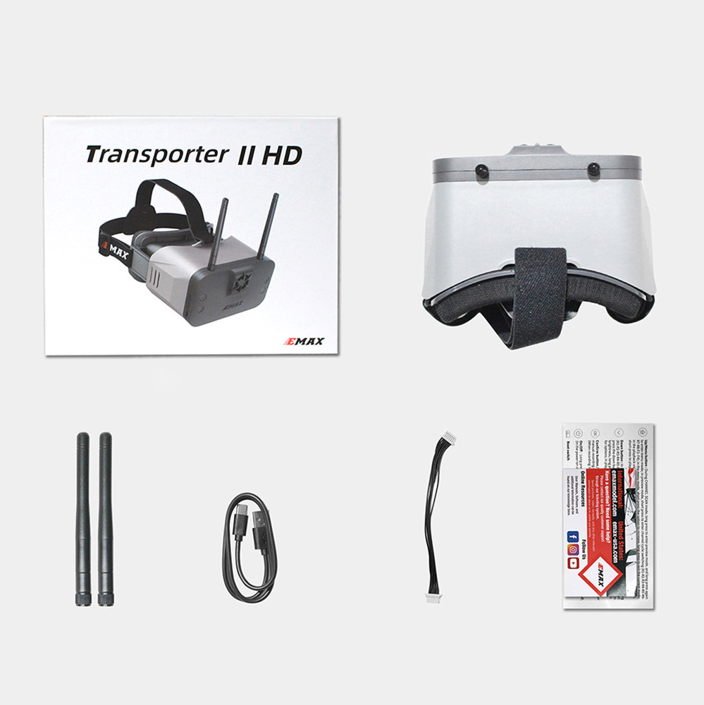 EMAX Transporter II HDデジタルFPVゴ - Hdzero Goggles Digital Hd Fpv のレビューと価格