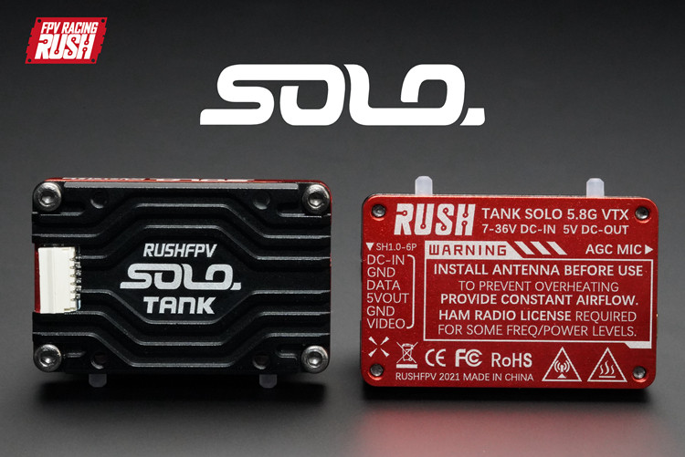 RUSHFPV 5.8GアナログVTX SOLO 1600m - Foxeer Reaper Extreme 2.5W Vtx のレビューと価格