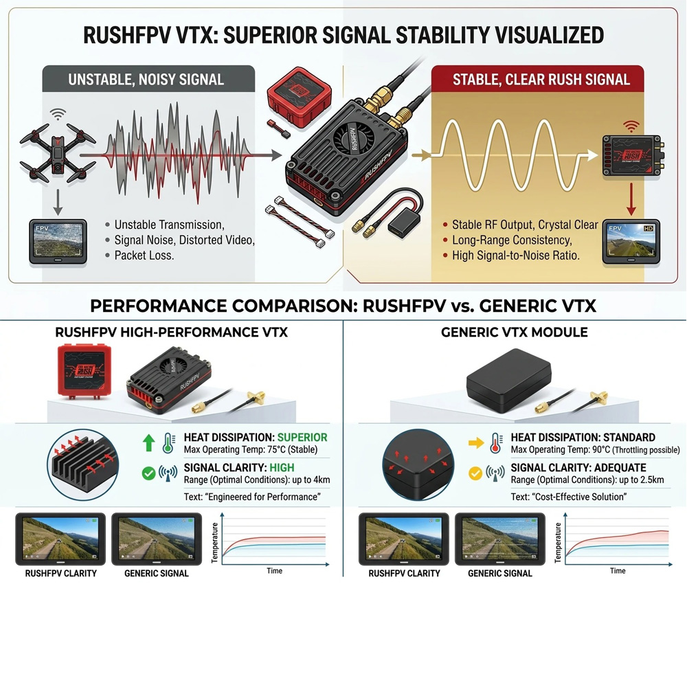 RUSHFPV RUSH MAX SOLO 2.5W / T - Rushfpv Rush Max Solo 5.8G 2.5W Vtx のレビューと価格