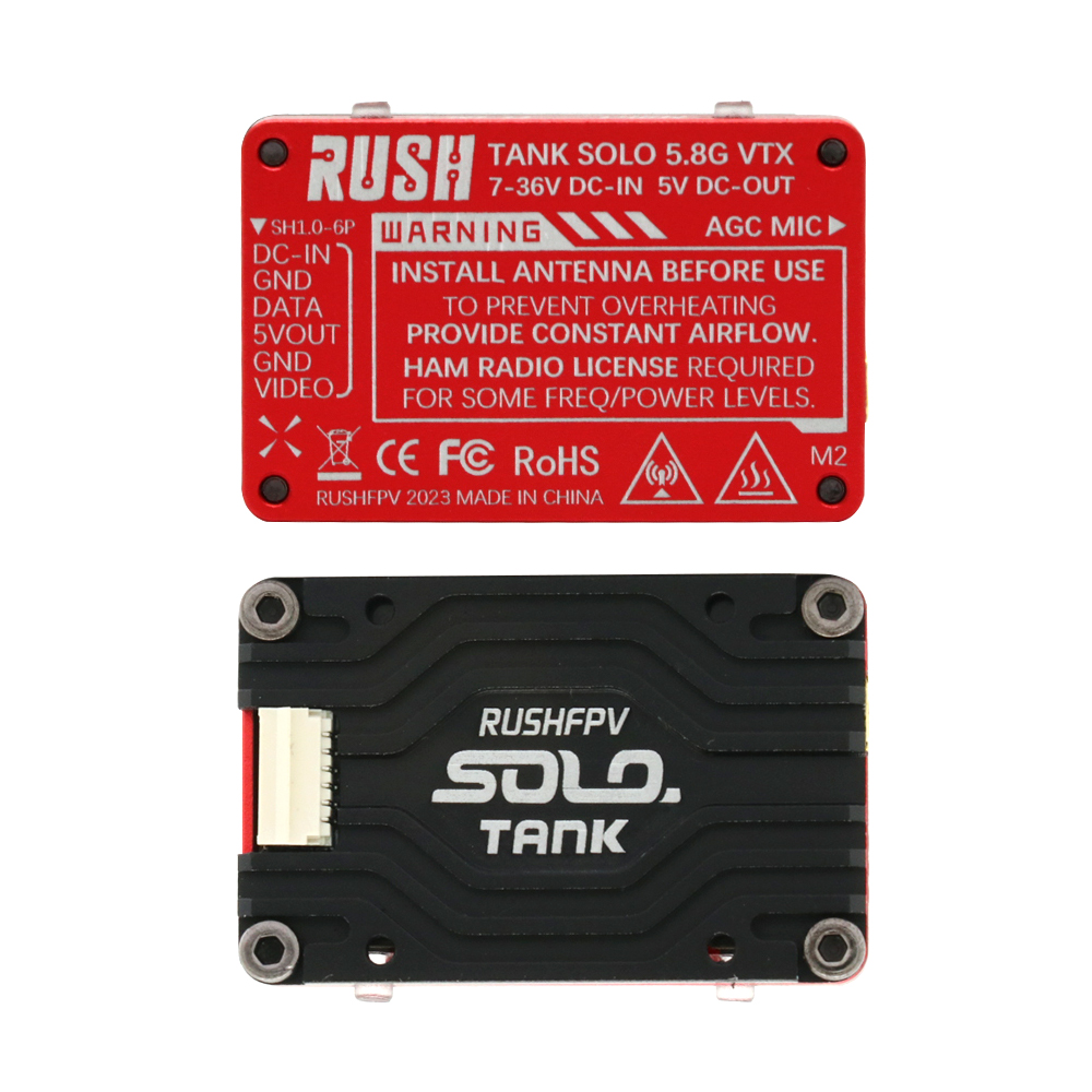 RUSH Solo Tank 5.8G VTX ビデオトラン - Foxeer Reaper Extreme 2.5W Vtx のレビューと価格